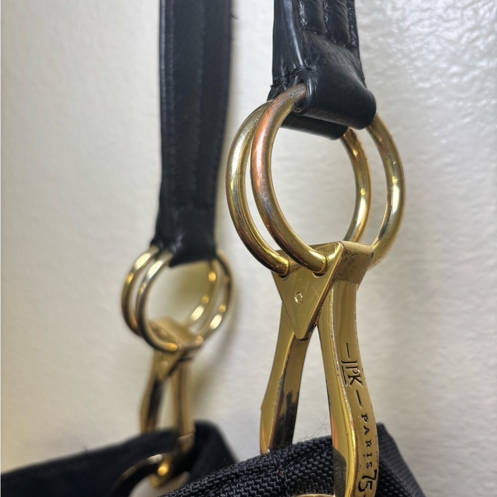 Jpk Paris 75 Black Shoulder Bag with Gold Details - Picture 6 of 8